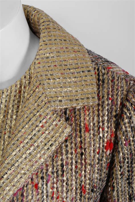 chrisitian dior gold lame|Vintage 1963 Christian Dior Gold Lamé & Textured Wool  .